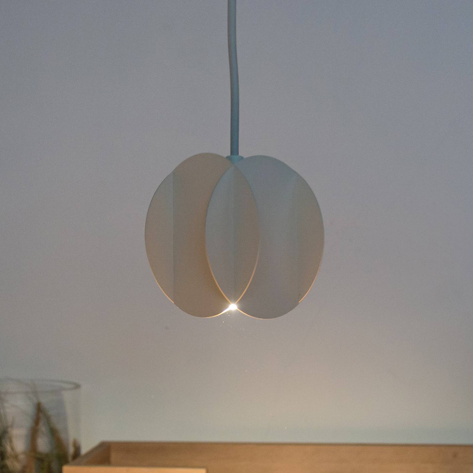 Lampa wisząca GAMBIT, kremowy biały, Ø 10 cm, metal, GU10