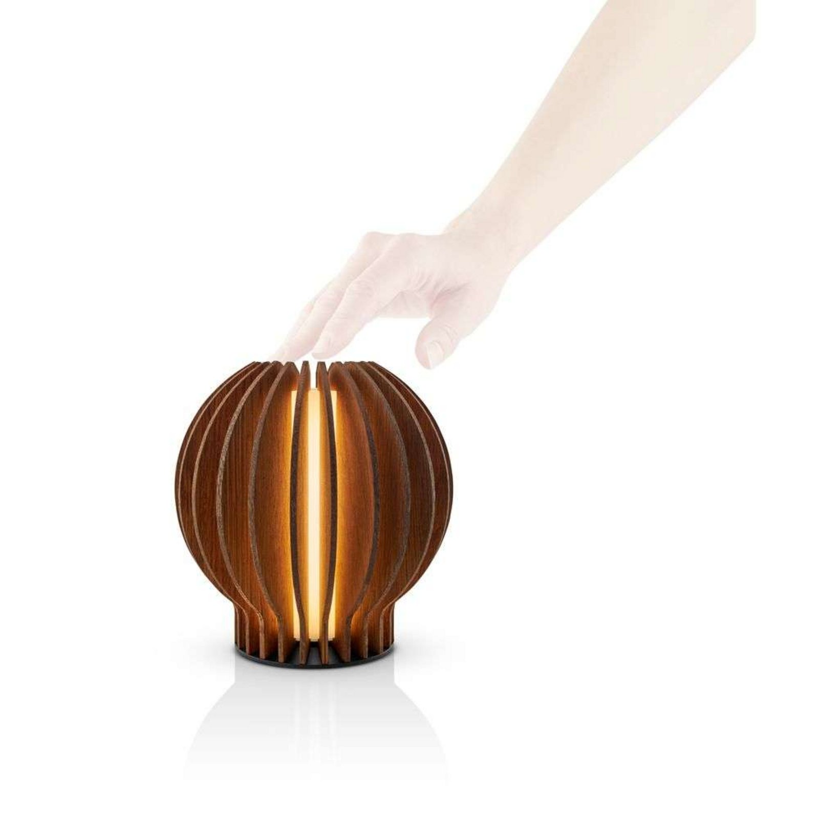 Radiant Round Portable Veioză Smoked Oak - Eva Solo