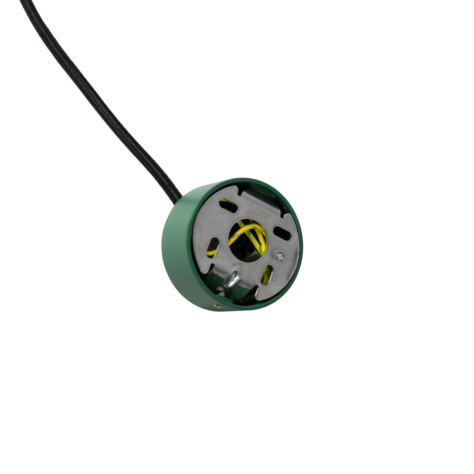 Żyrandol Nola Hide, zielono-biały, Ø 22 cm, aluminium/szkło, E14 Żyrandol Nola Hide, zielono-biały, Ø 22 cm, aluminium/szkło, E14