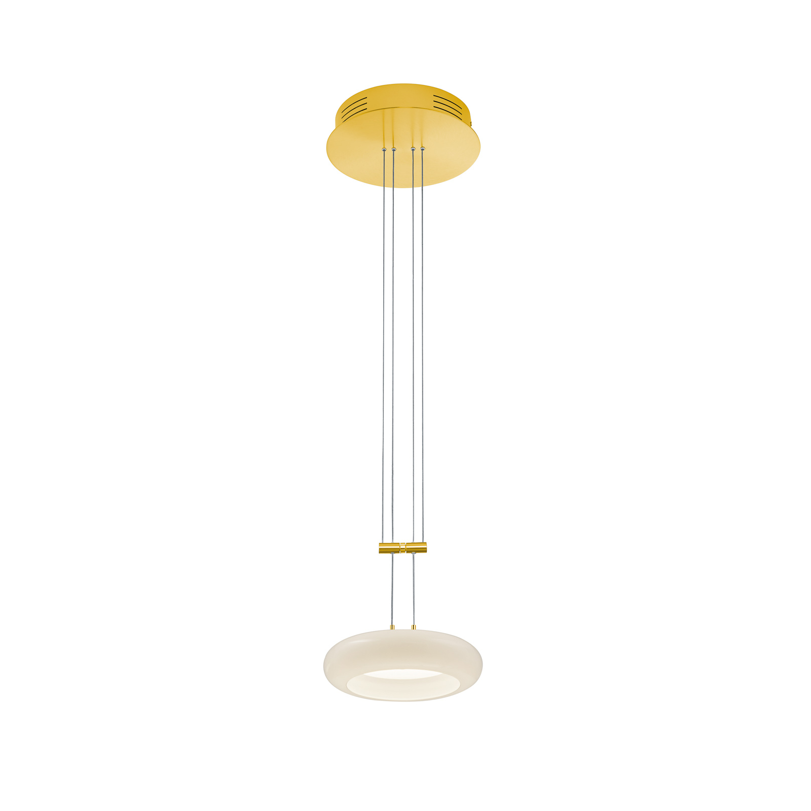 BANKAMP Centa hanging light 1-bulb 20 cm brass
