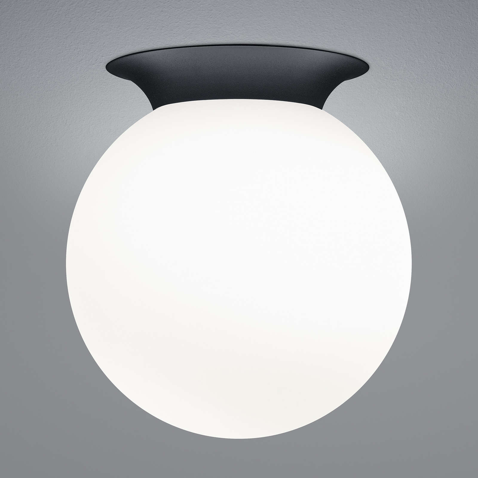 Deckenleuchte Blob, Kugelschirm Opalglas, Ø 25 cm