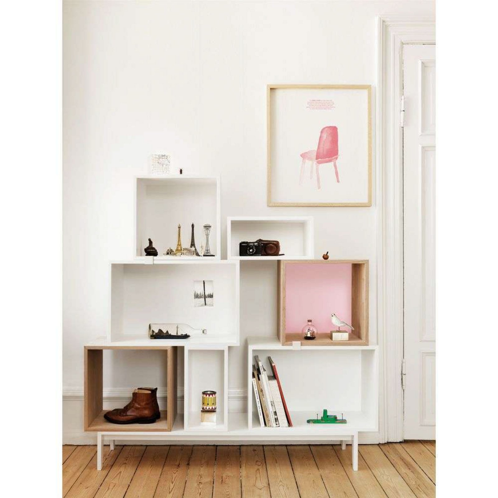 Mini Stacked Storage System Small Light Grey - Muuto