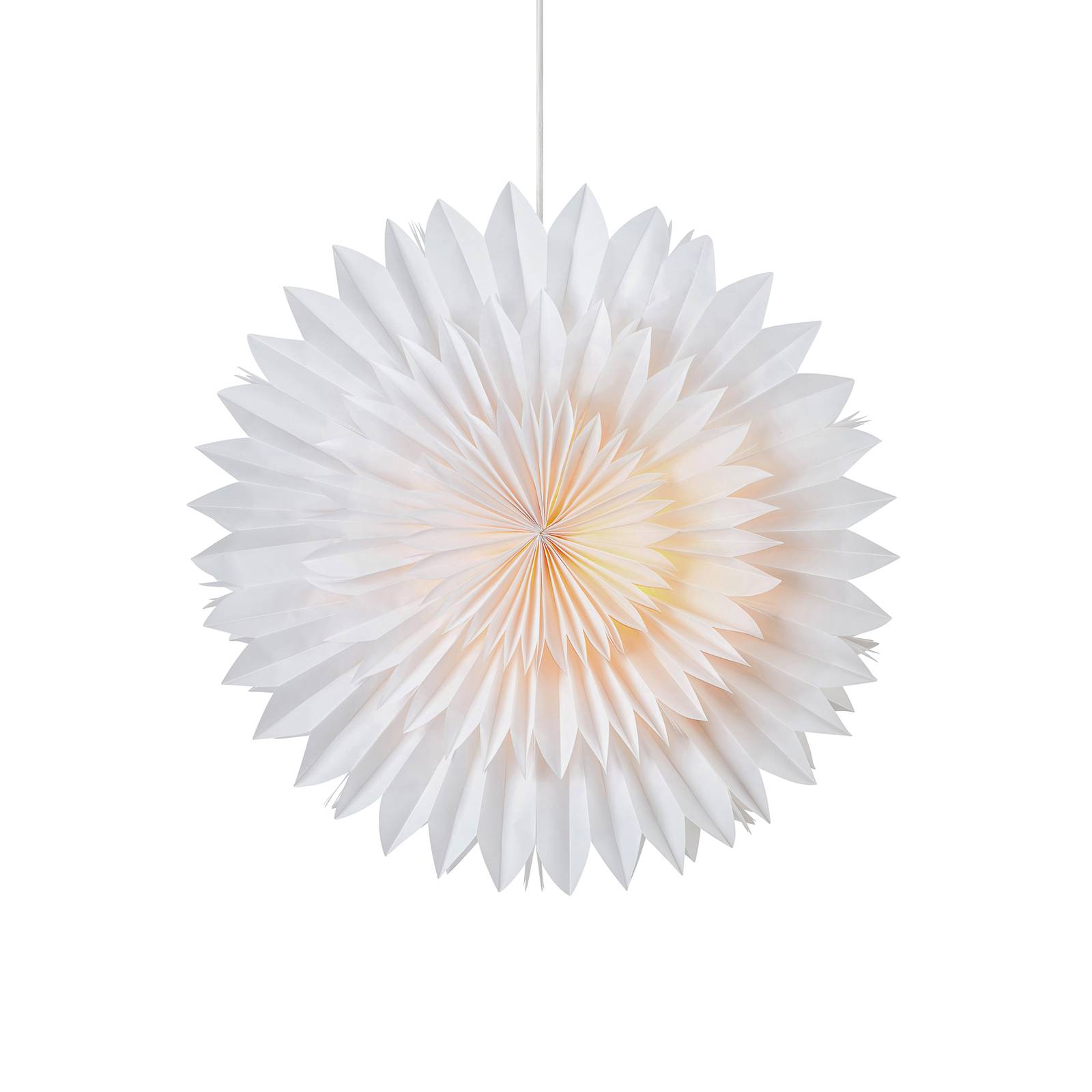 Étoile déco Solina suspendue blanche Ø 60 cm