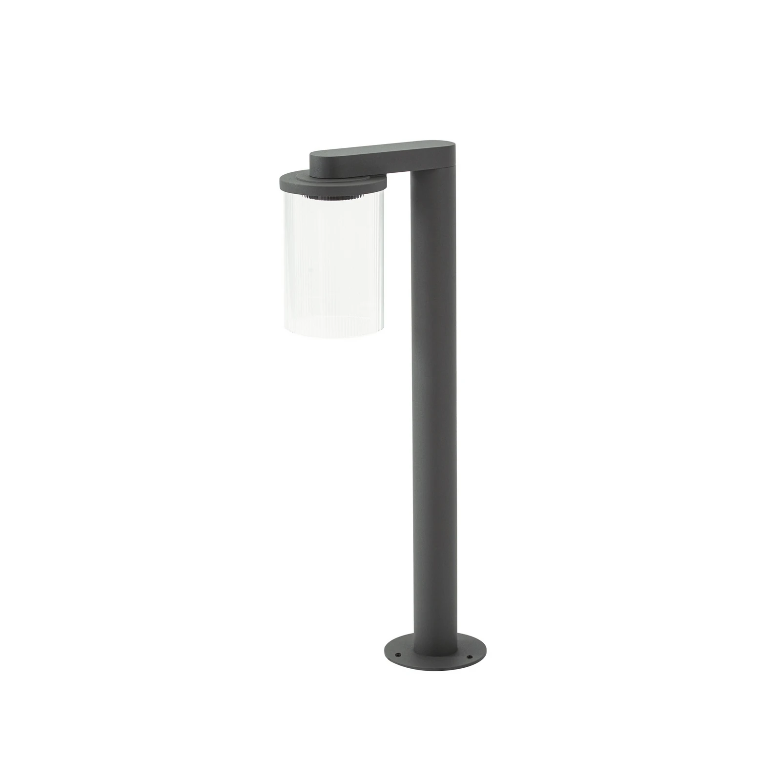 Lucande LED-svetilka Beelia, antracit, 60 cm, rebrasta
