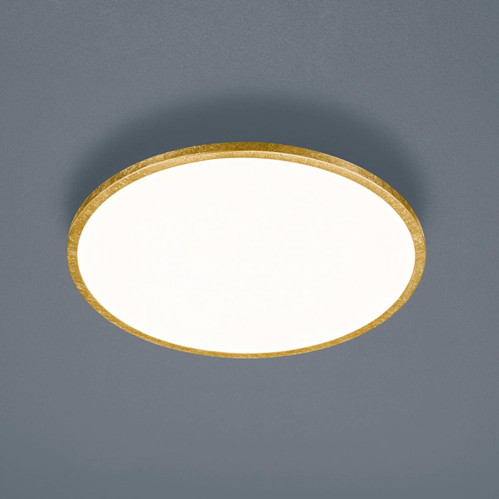 Helestra Rack plafonnier LED dimmable rond doré