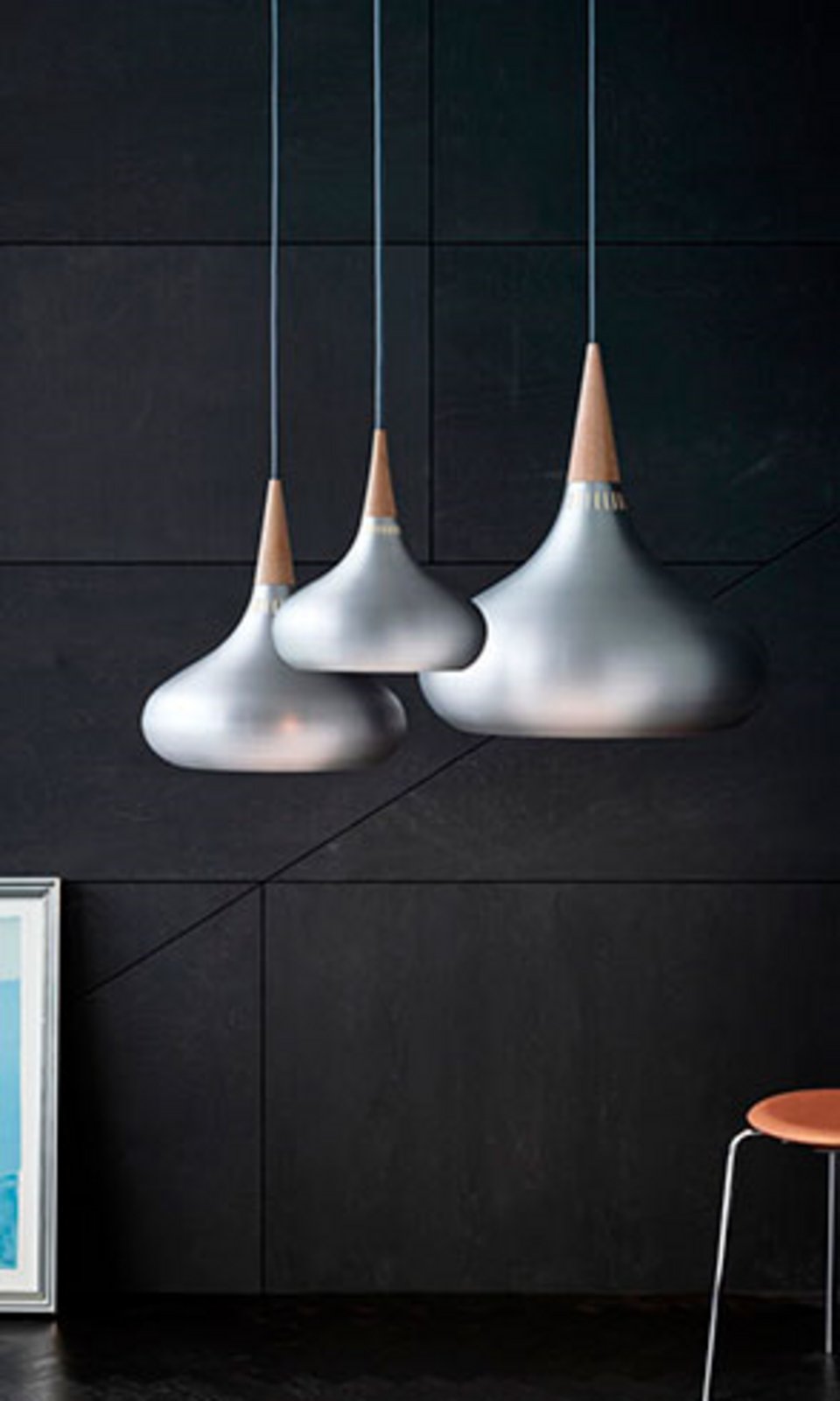 Orient P1 Candeeiro Suspenso Matte Alu/Oak - Fritz Hansen