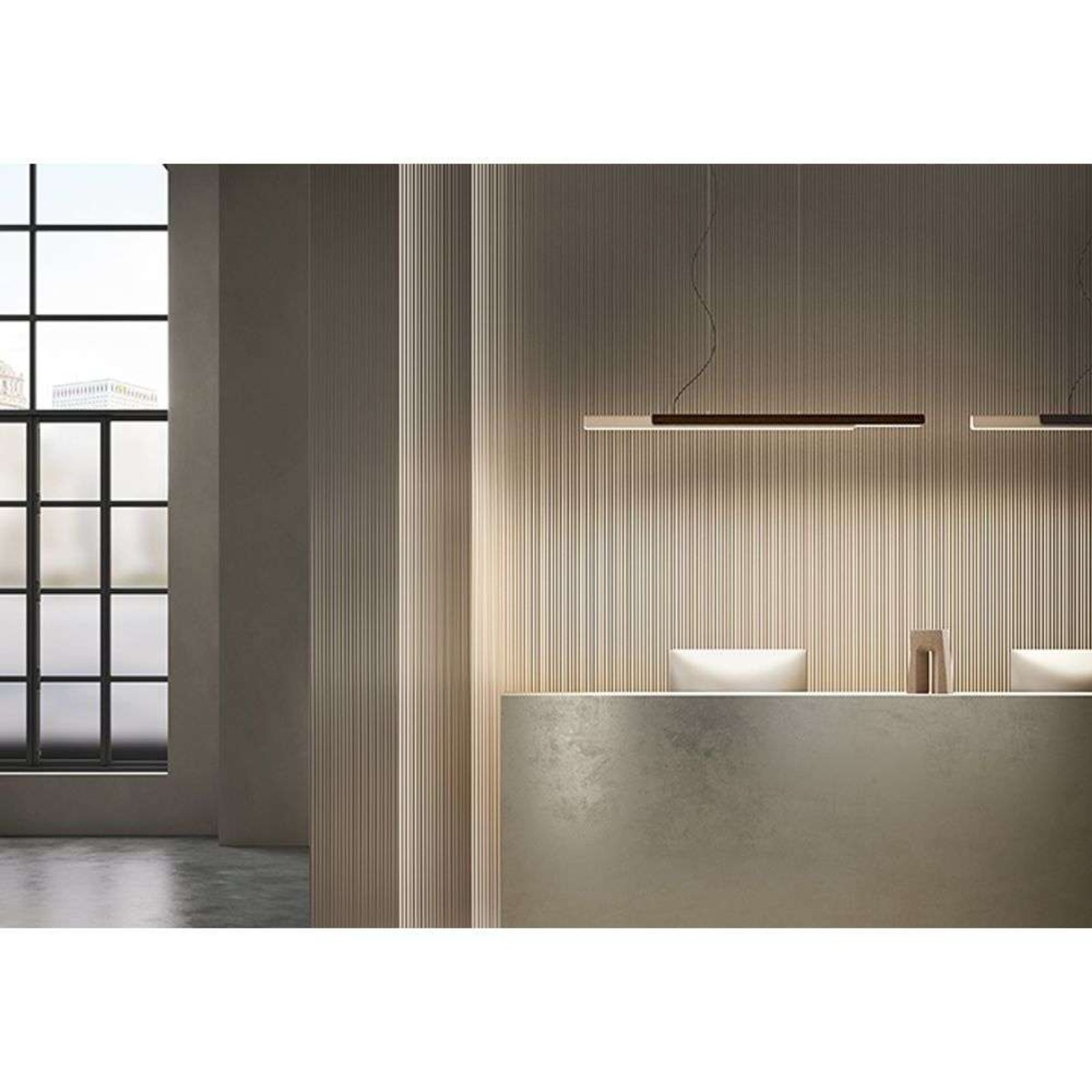 Dala Linear Pendant 2700K Sand/Concrete - KDLN