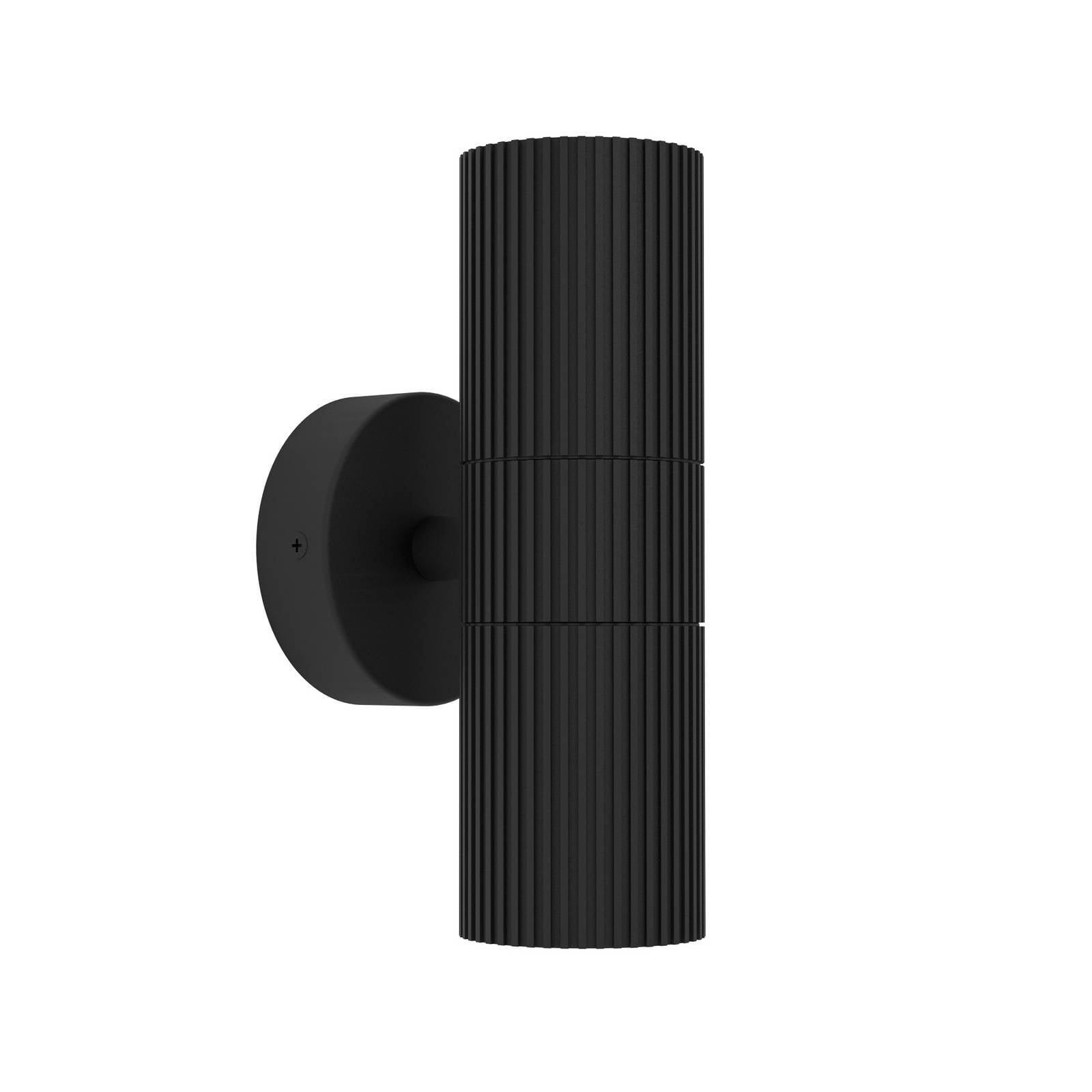 Außenwandlampe Tomelloso, schwarz Höhe 20 cm, Metall, 2-flg.