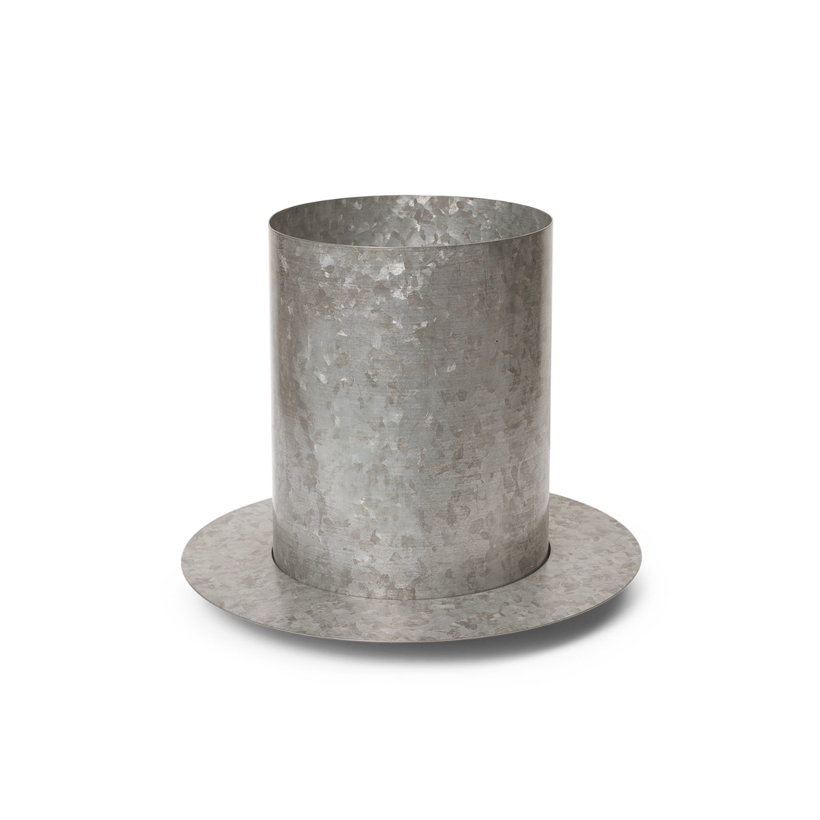 ferm LIVING flower pot Auran, grey, height 26.6 cm, iron