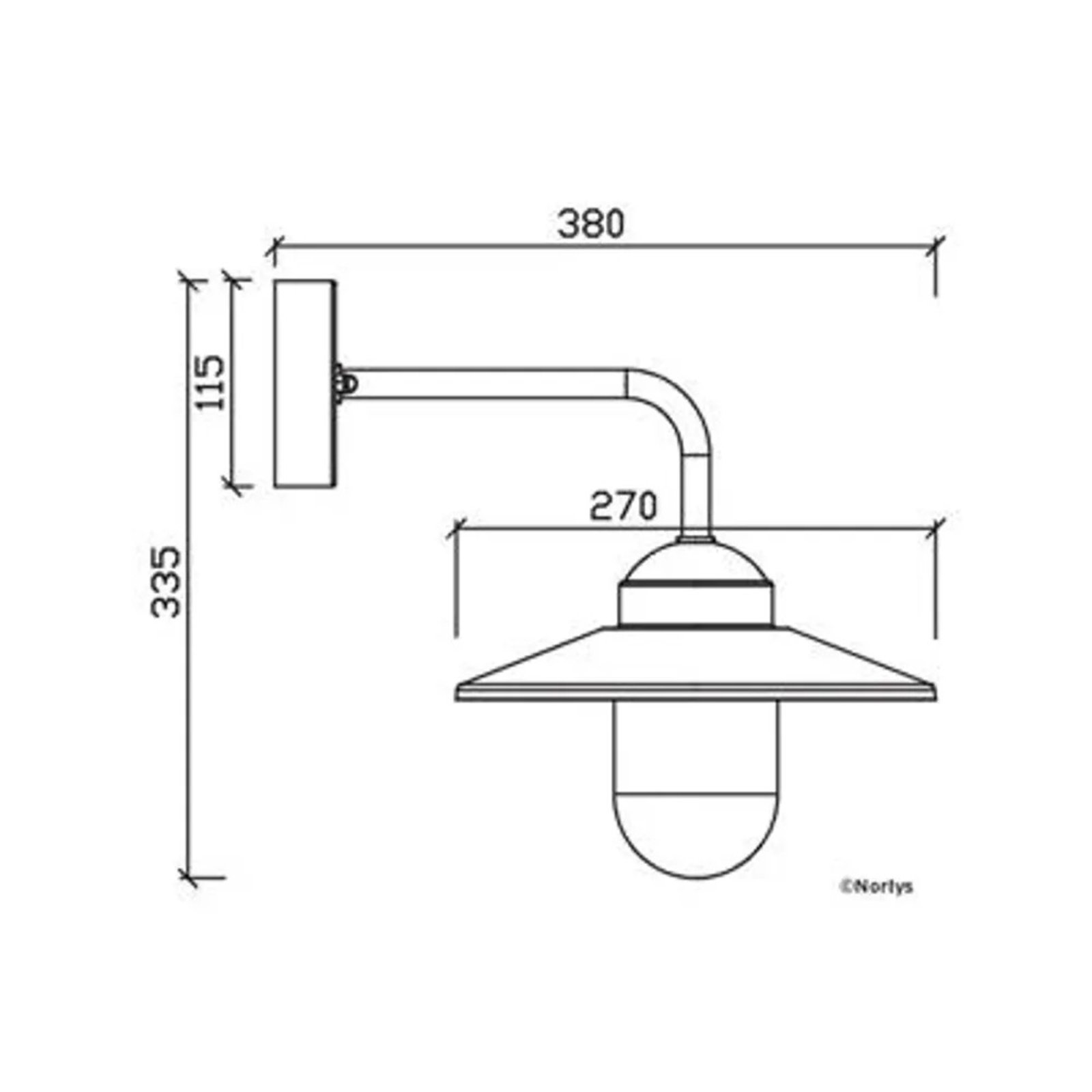 Vansbro Aplica de Exterior Galvanised - Norlys