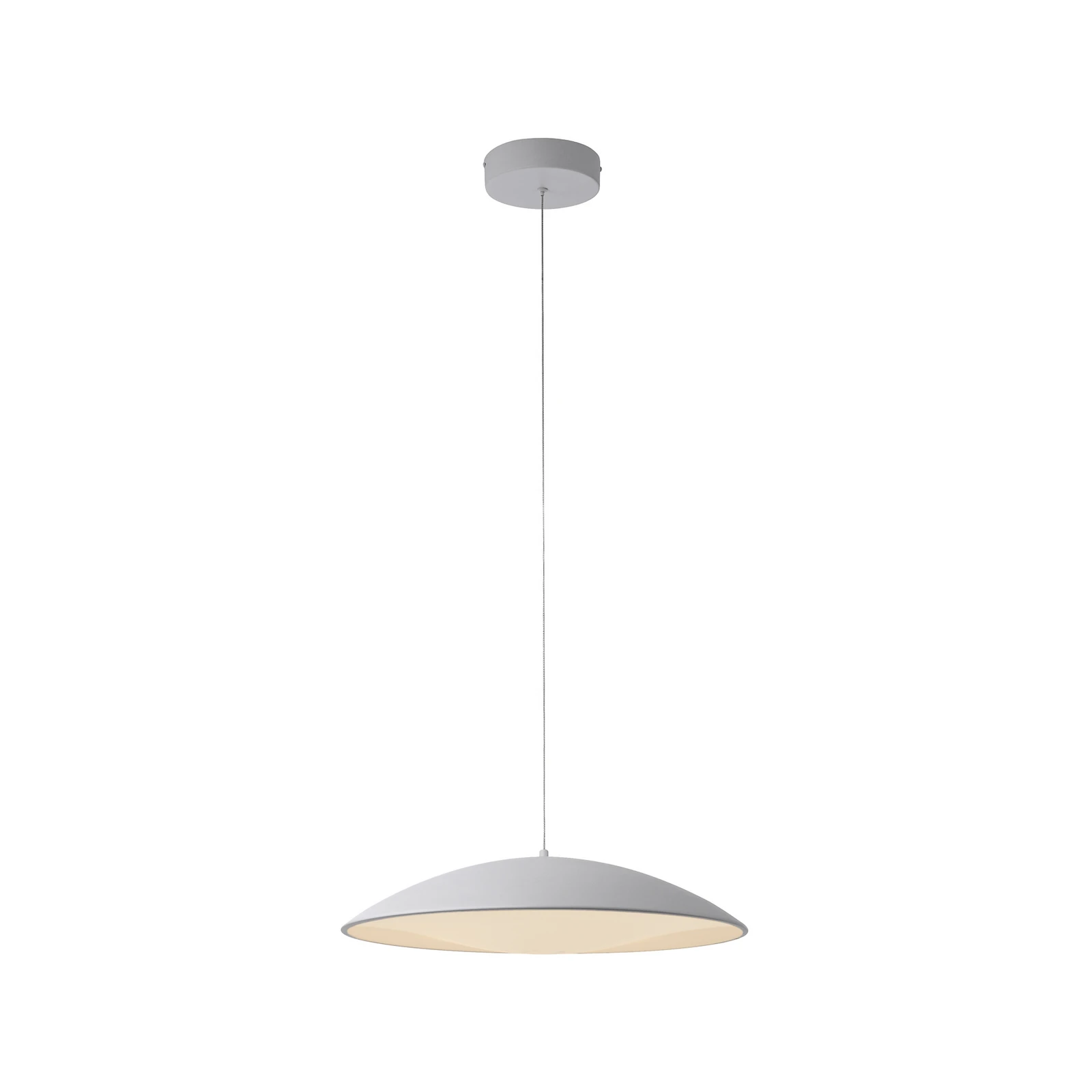 LED pakabinamas šviestuvas „LENTE“, baltas, Ø 50 cm, metalinis, Switchdim