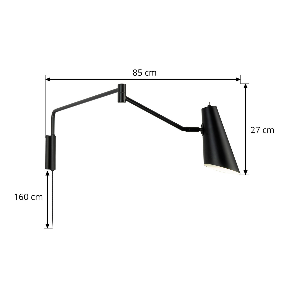 Produktets dimensjoner