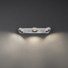 LEDVANCE Faretto da soffitto Venus, 3.000 K, a 3 luci, bianco