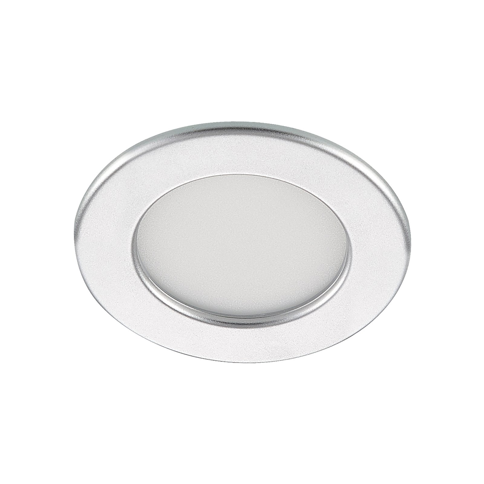 Prios Cadance lámpara empotrada LED, plata 11,5 cm