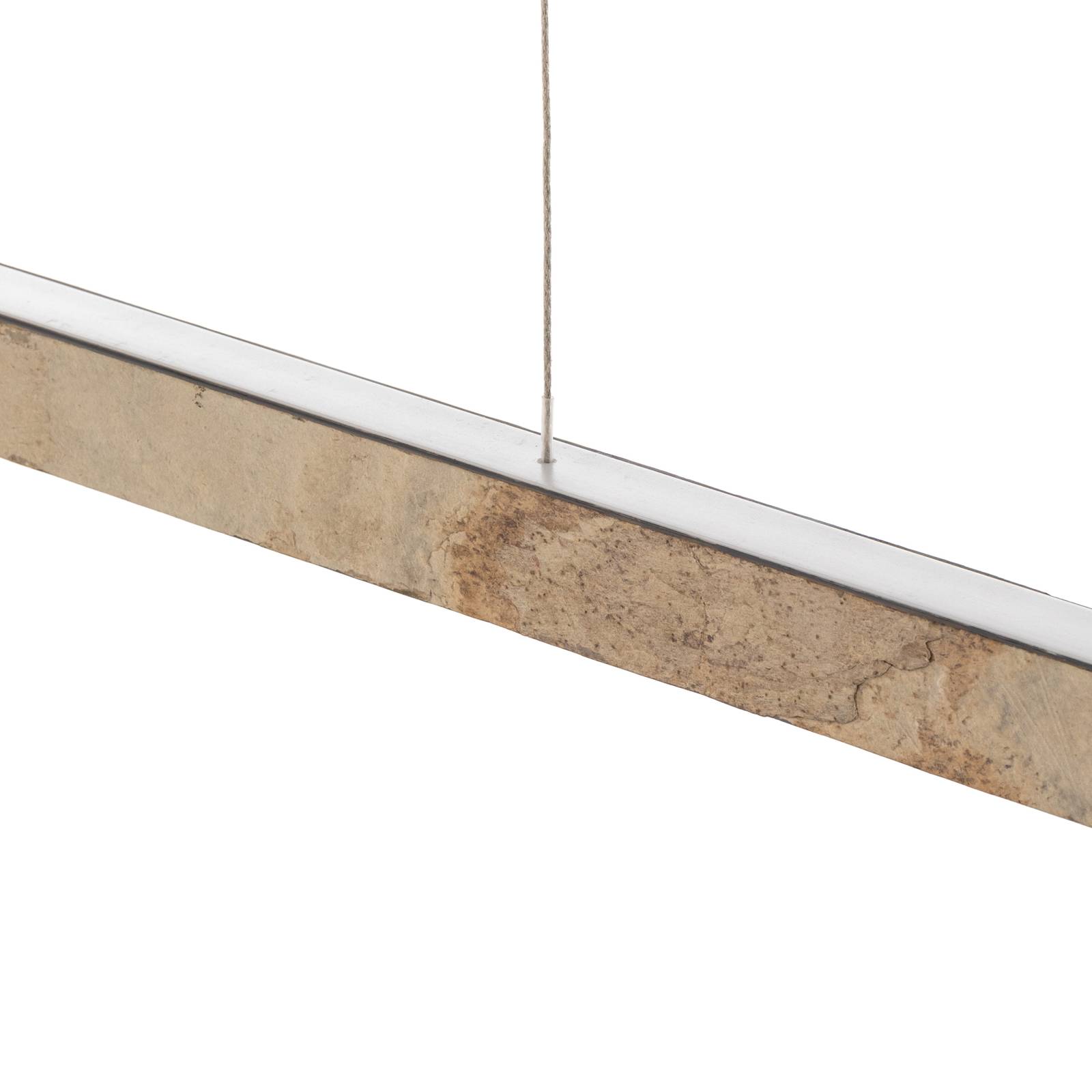 Quitani Zino żyrandol LED złoty łupkowy 114 cm