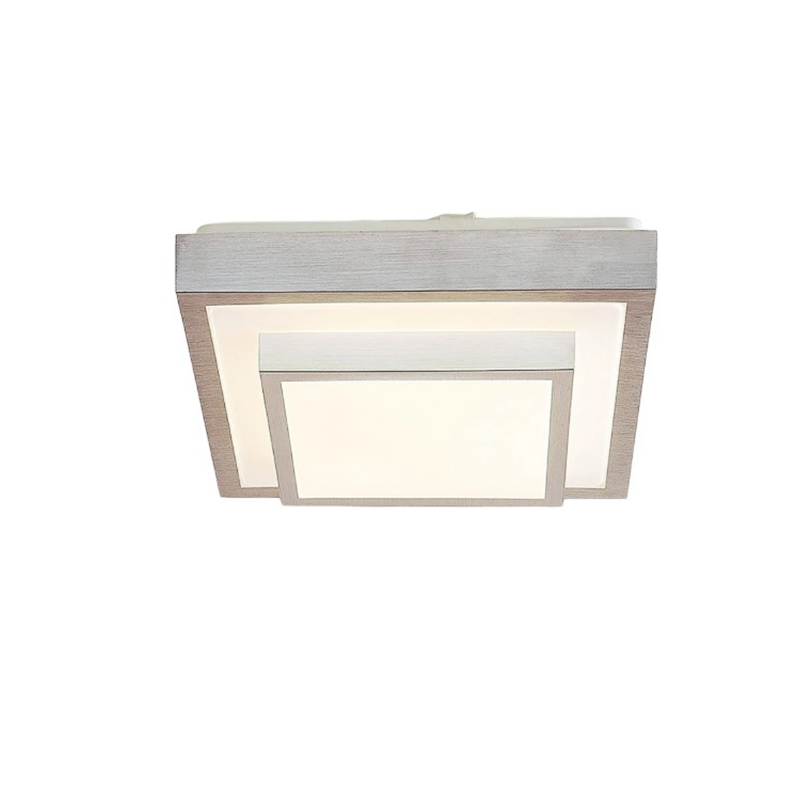 Plafoniera LED Lindby Mirco, 32 cm, angolare, alluminio