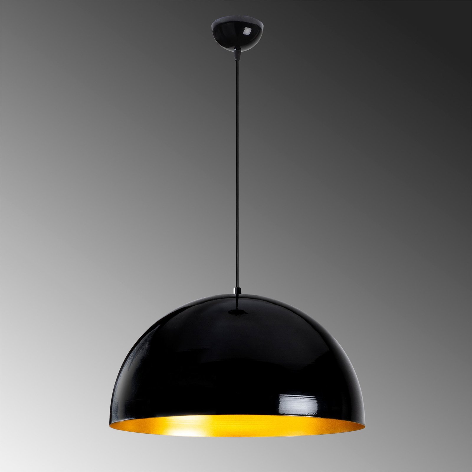 Hanglamp Berceste 235-S Ø50cm zwart/goud