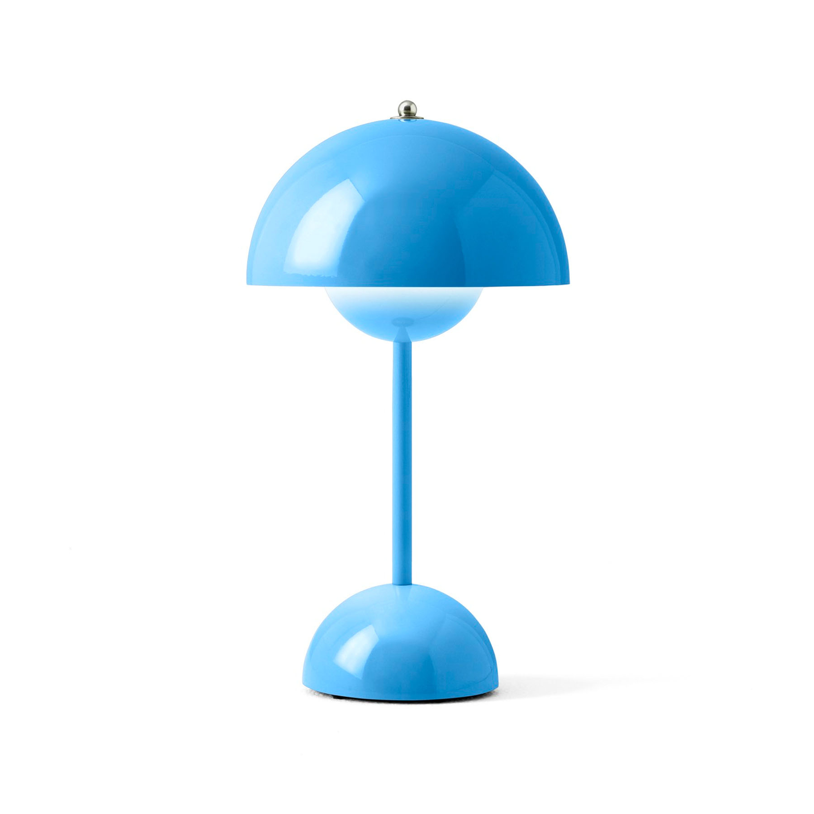 &Tradition LED dobíjecí stolní lampa Flowerpot VP9, světle modrá