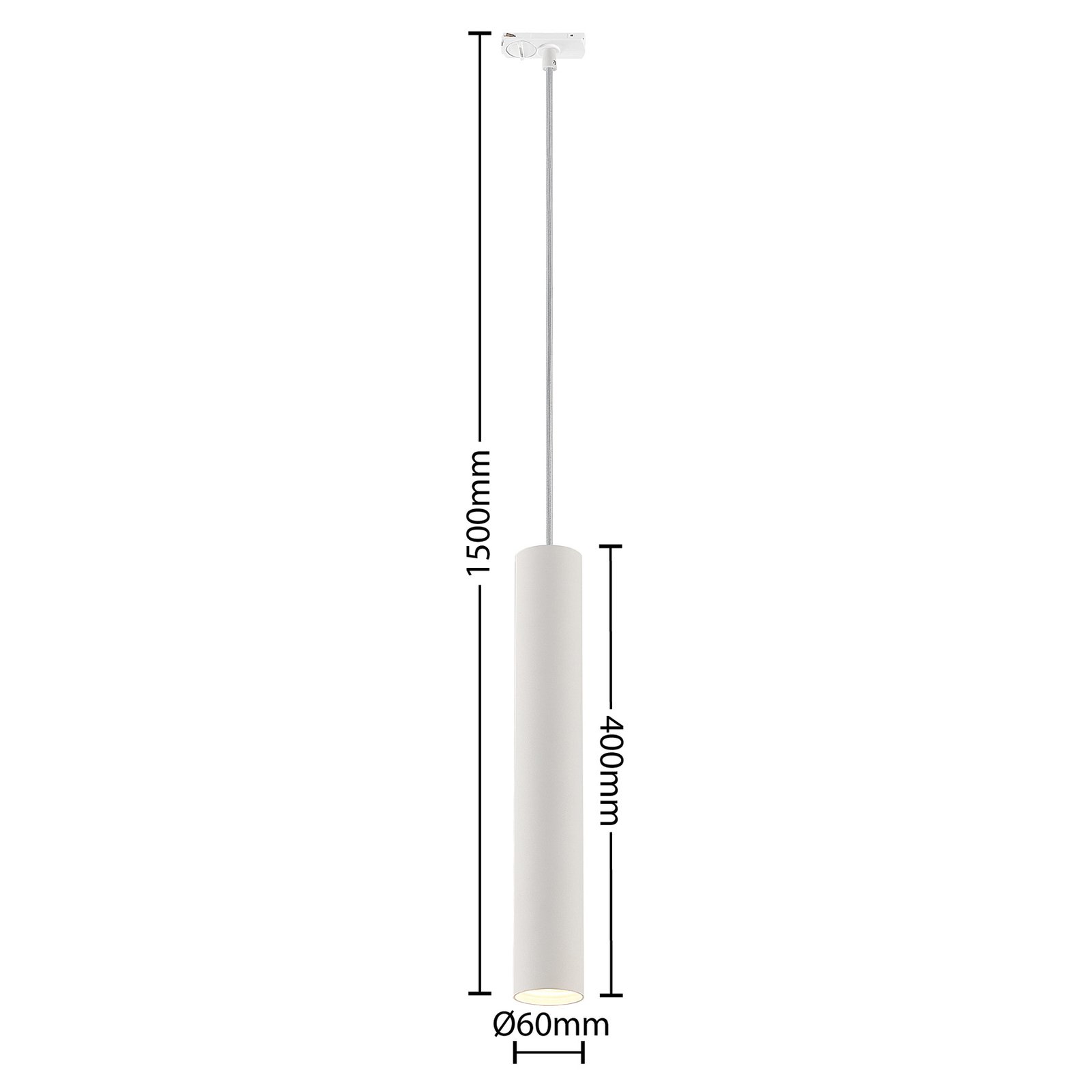 Linaro Track Lustră Pendul H40 Alb - Lindby