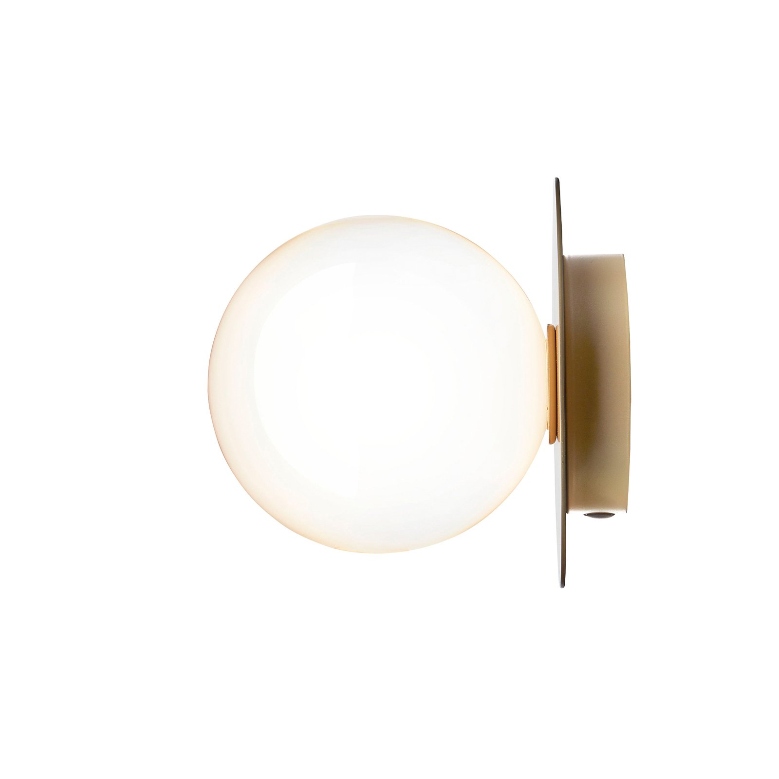 Liila 1 Applique Murale/Plafonnier IP44 Medium Or Nordique/Blanc Opale - Nuura