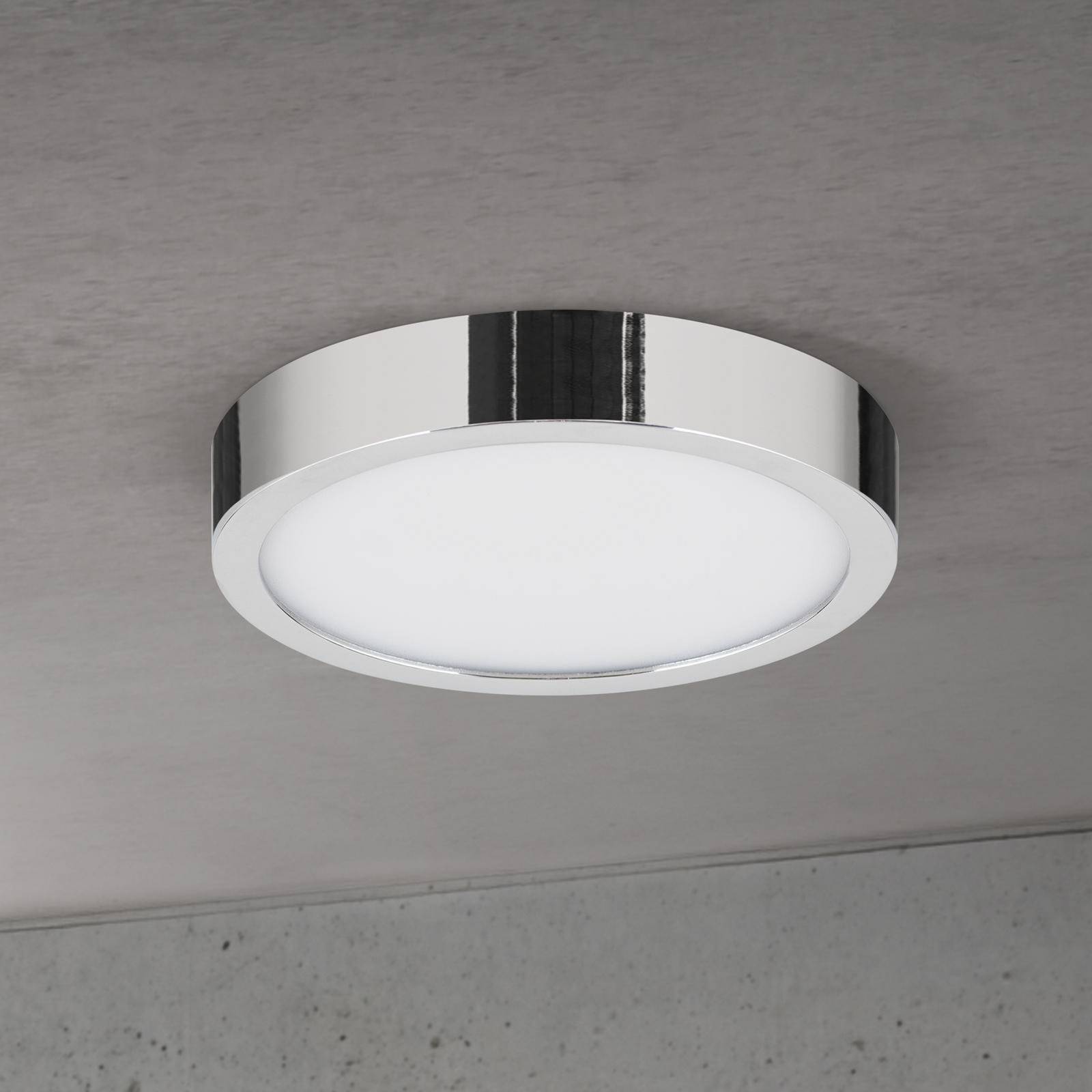 LED-Deckenlampe Disc, chromfarben, Ø 14 cm, CCT, Metall günstig online kaufen