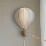 Lindby Wandleuchte Balloon, Ø 30 cm, Rattan, E27