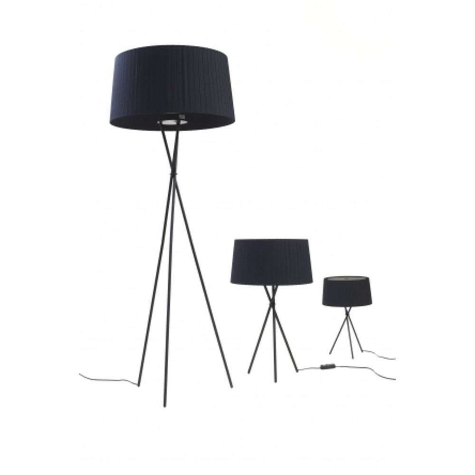 Trípode G5 Gulvlampe Black/Black Ribbon Santa & Cole - Stue - Metal