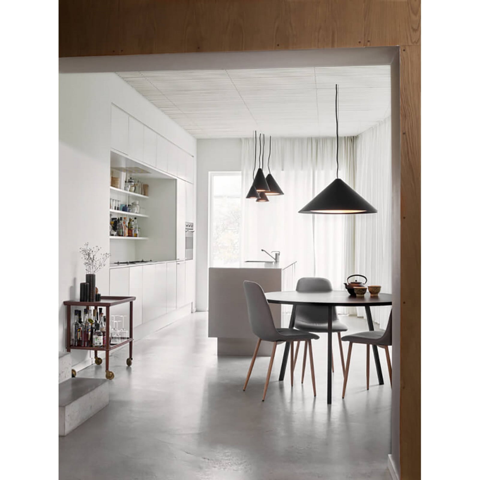 Keglen 400 LED Taklampa Svart Louis Poulsen - Vardagsrum - Aluminium