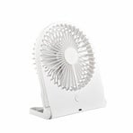 Akku-Tisch-Ventilator Breezy, weiß, leise