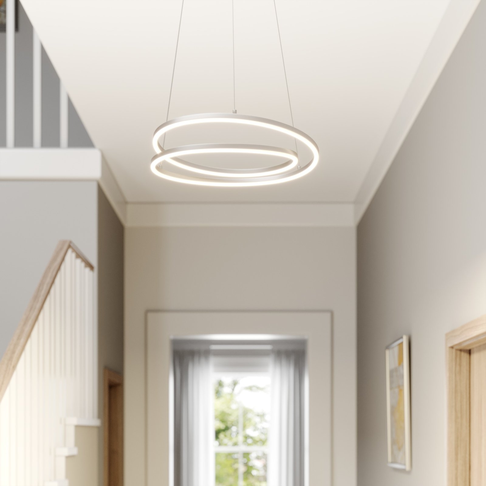 Davian Hanglamp Nickel - Lindby
