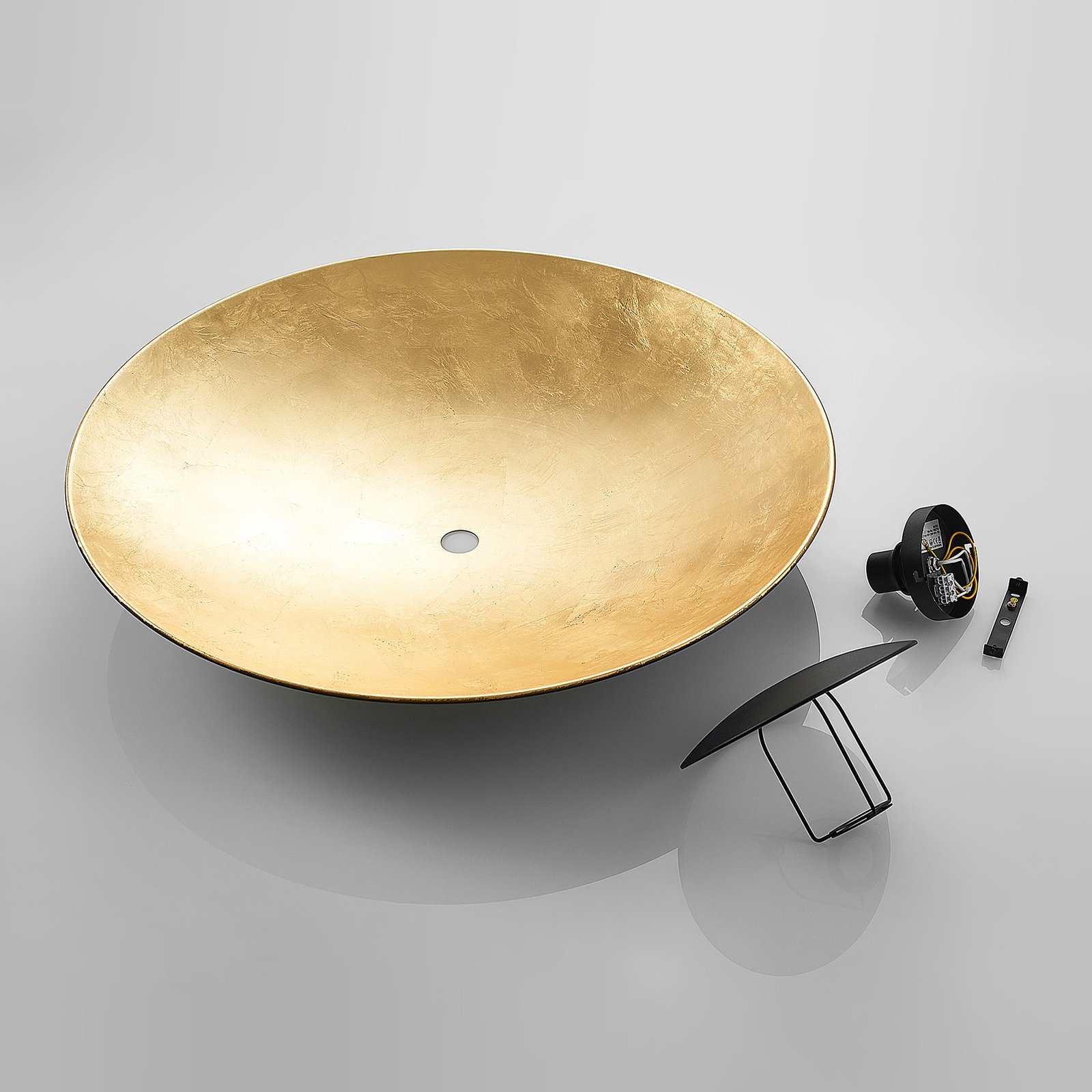 Narisara Ceiling Lamp Ø80 Black/Gold - Lindby