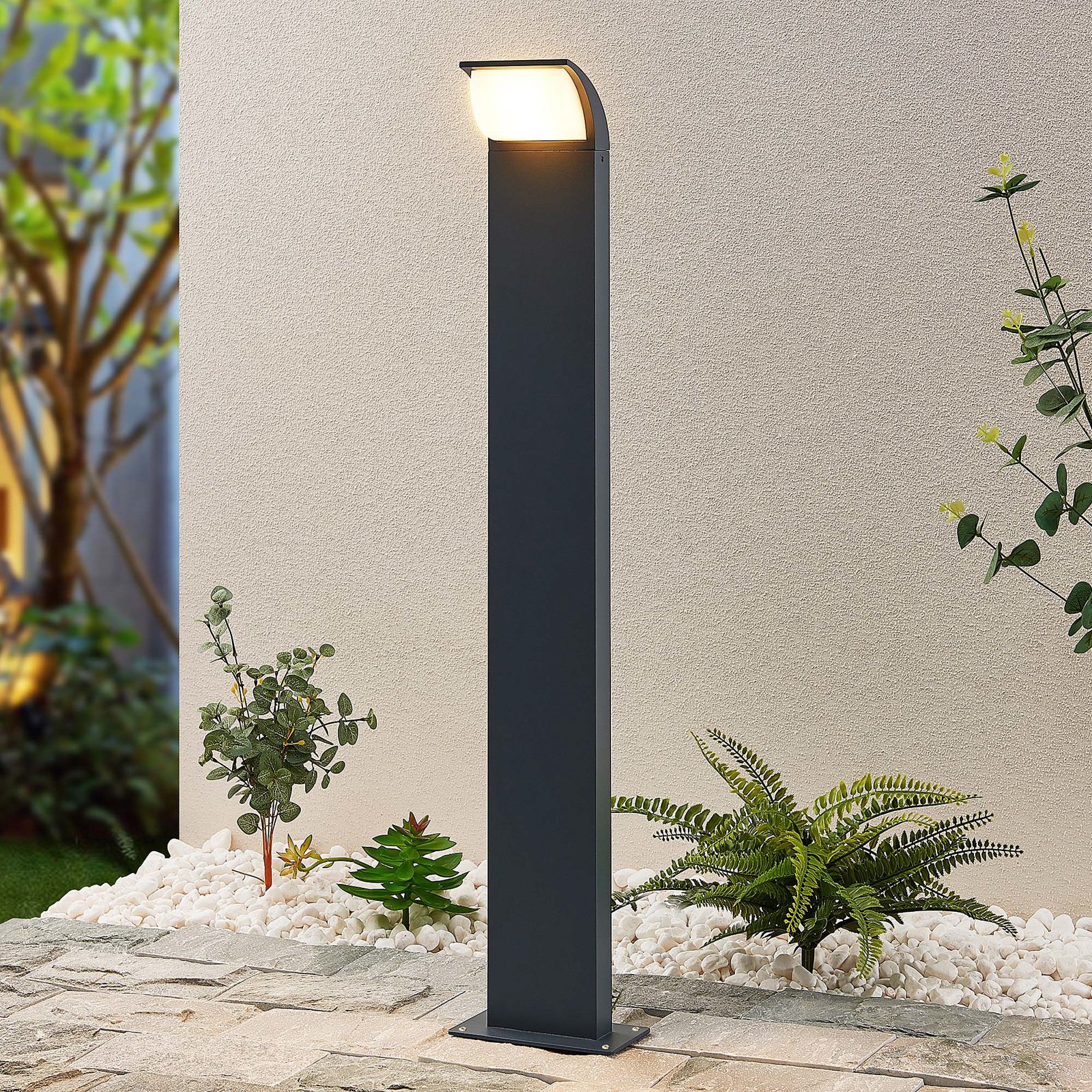 Tinna LED Garden Lamp H80 Anthracite - Lucande