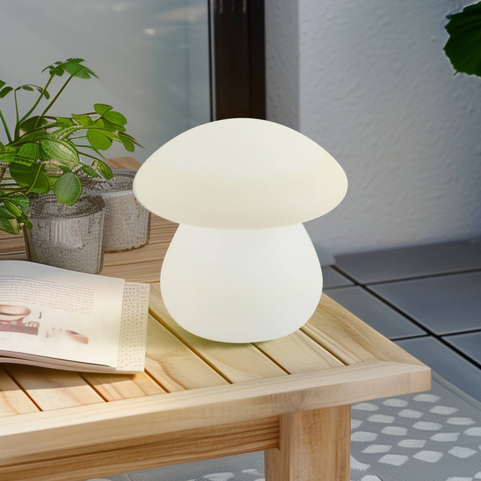 Vernate Portable Buiten Tafellamp RGBW Wit - Lindby