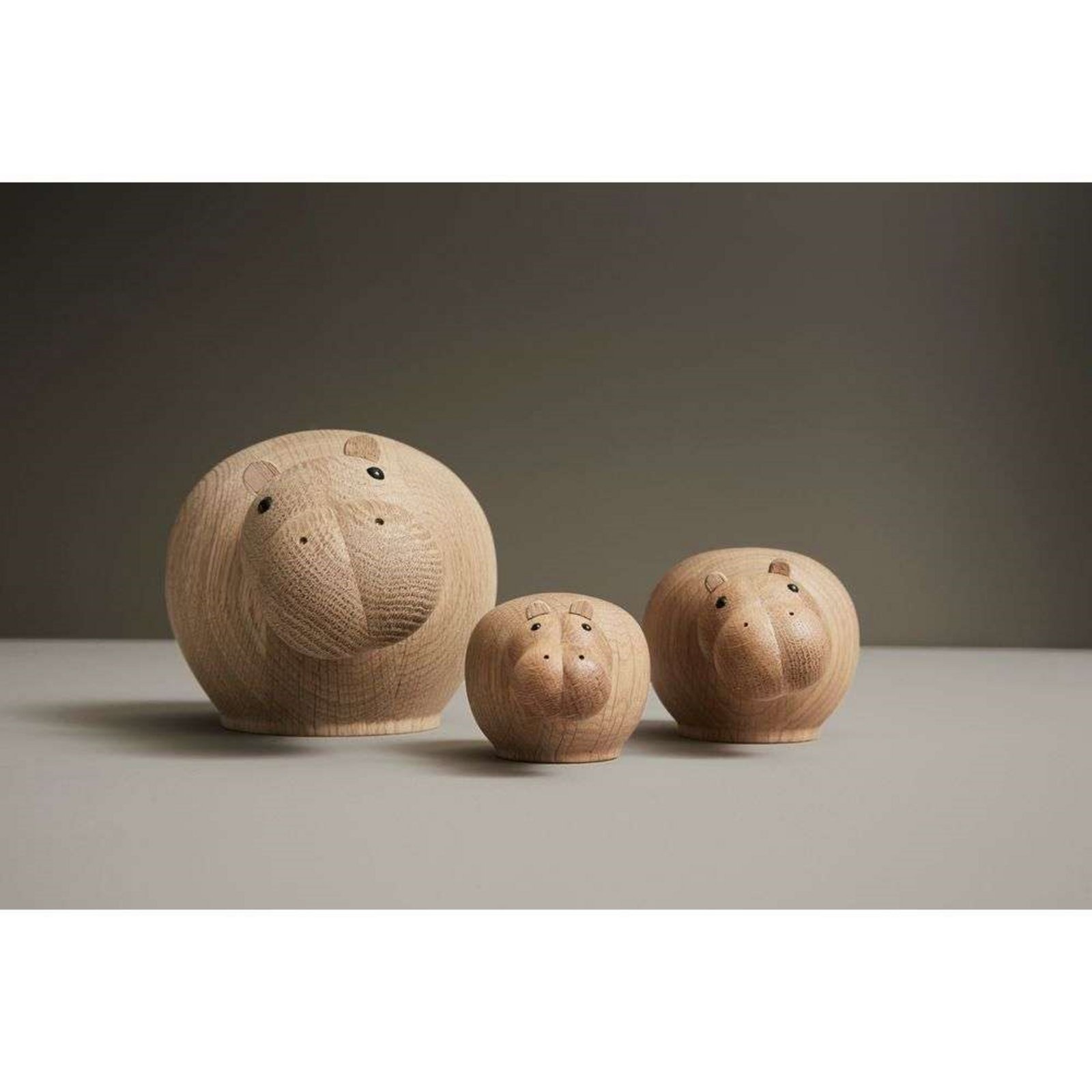 Hibo Hippopotamus Medium Oak - Woud