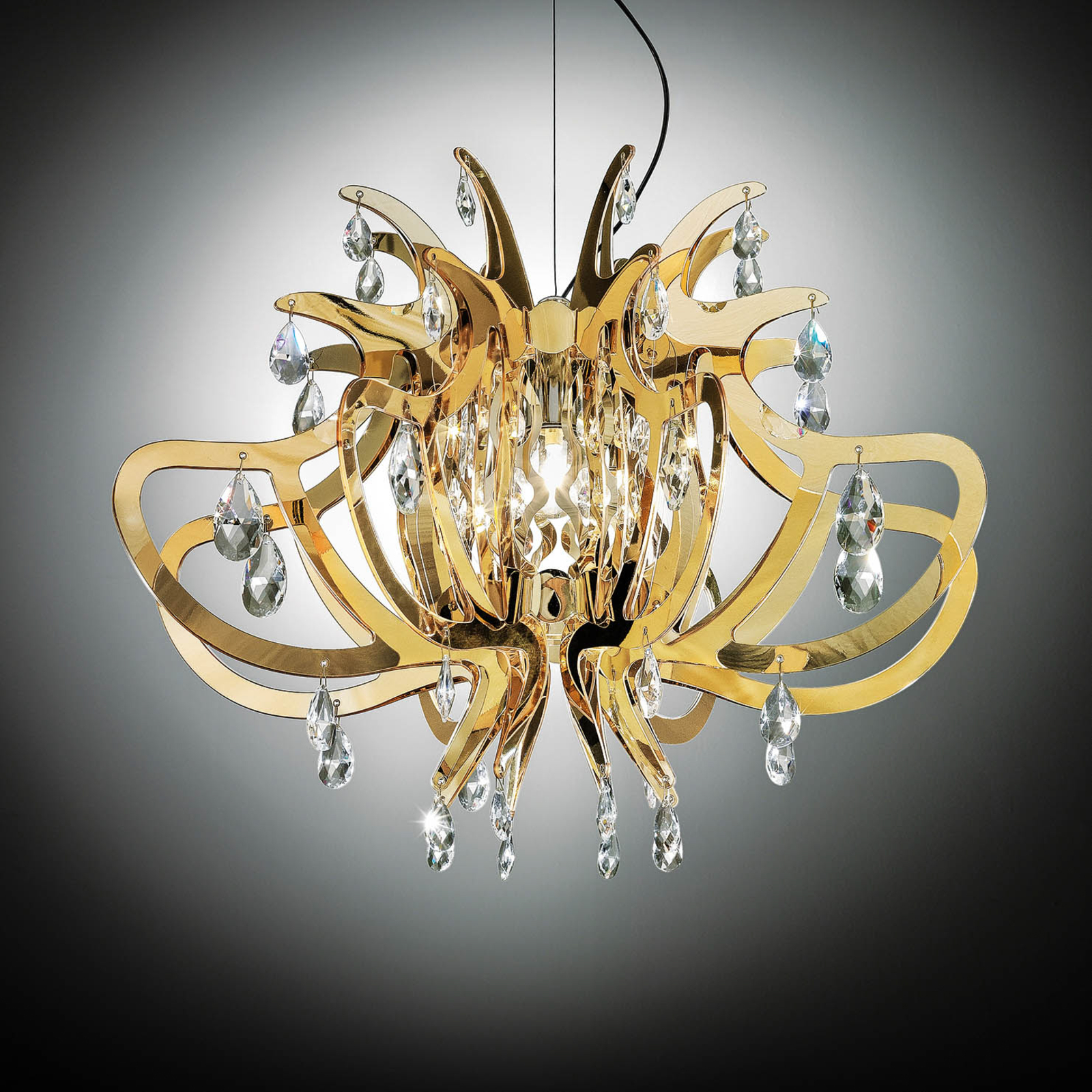 Slamp Lillibet - lámpara colgante de diseño dorada