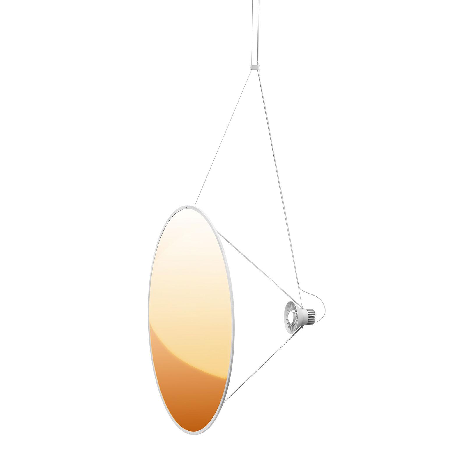 Luceplan Amisol LED závěsné svítidlo Ø 110 cm zlatá