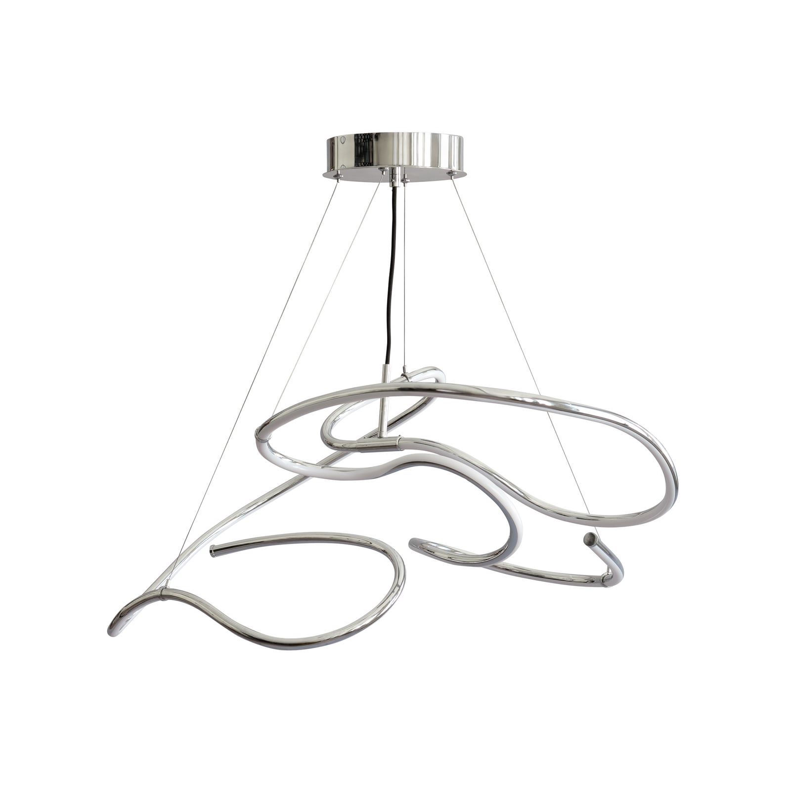 Ghost LED-hengelampe, 116 cm, krom - 101 Copenhagen