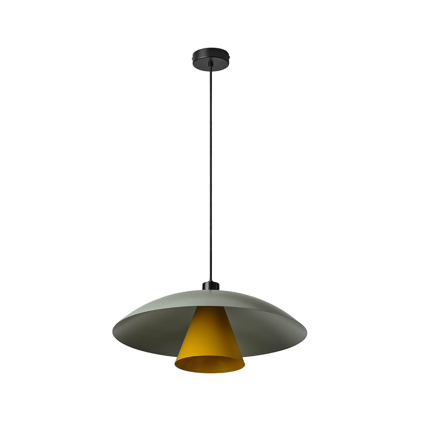 Lampada a sospensione OSRAM Decor Flying Mushroom verde/giallo, acciaio, E27