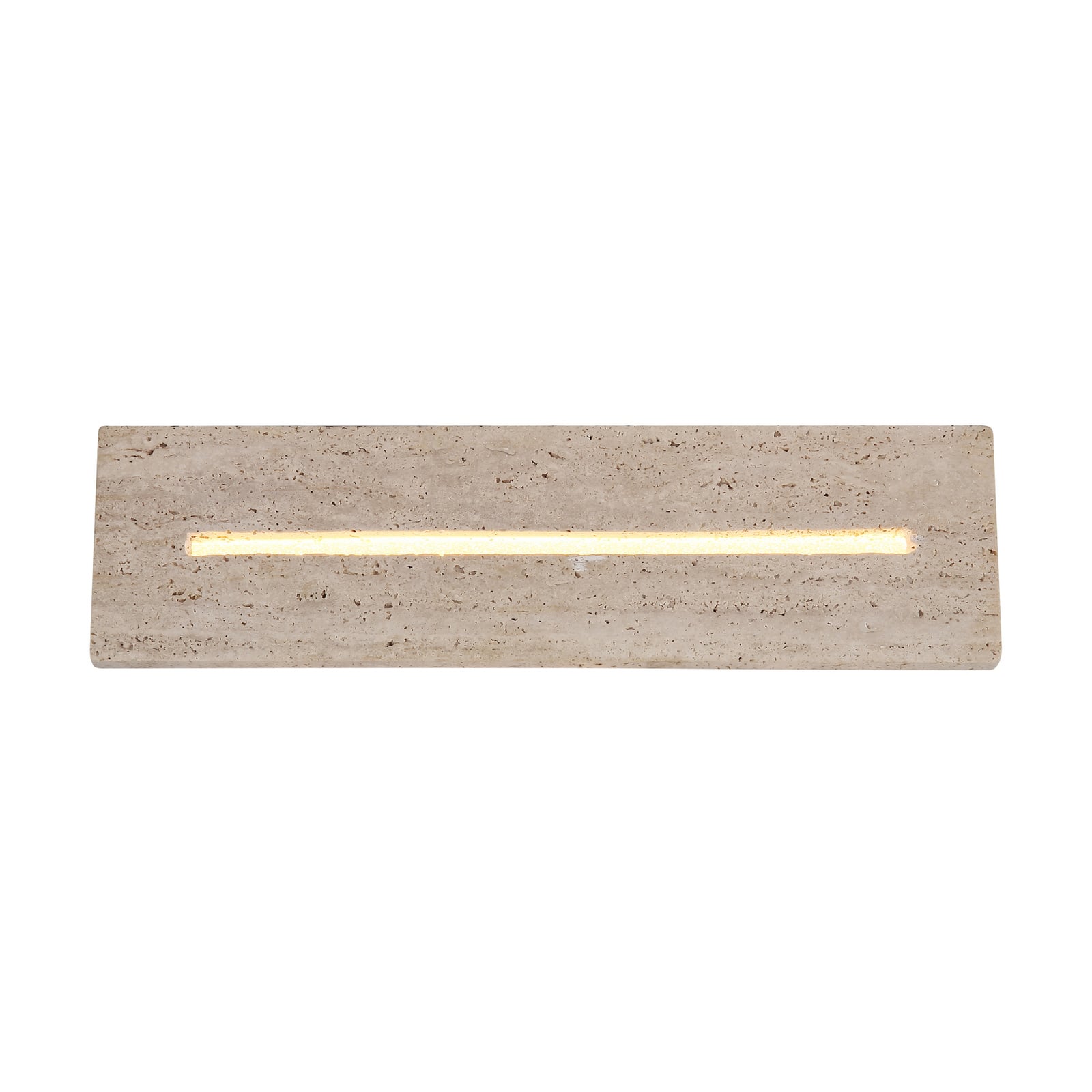 LED-Wandleuchte Rojas, beige/weiß, Travertin, 40 cm breit LED-Wandleuchte Rojas, beige/weiß, Travertin, 40 cm breit