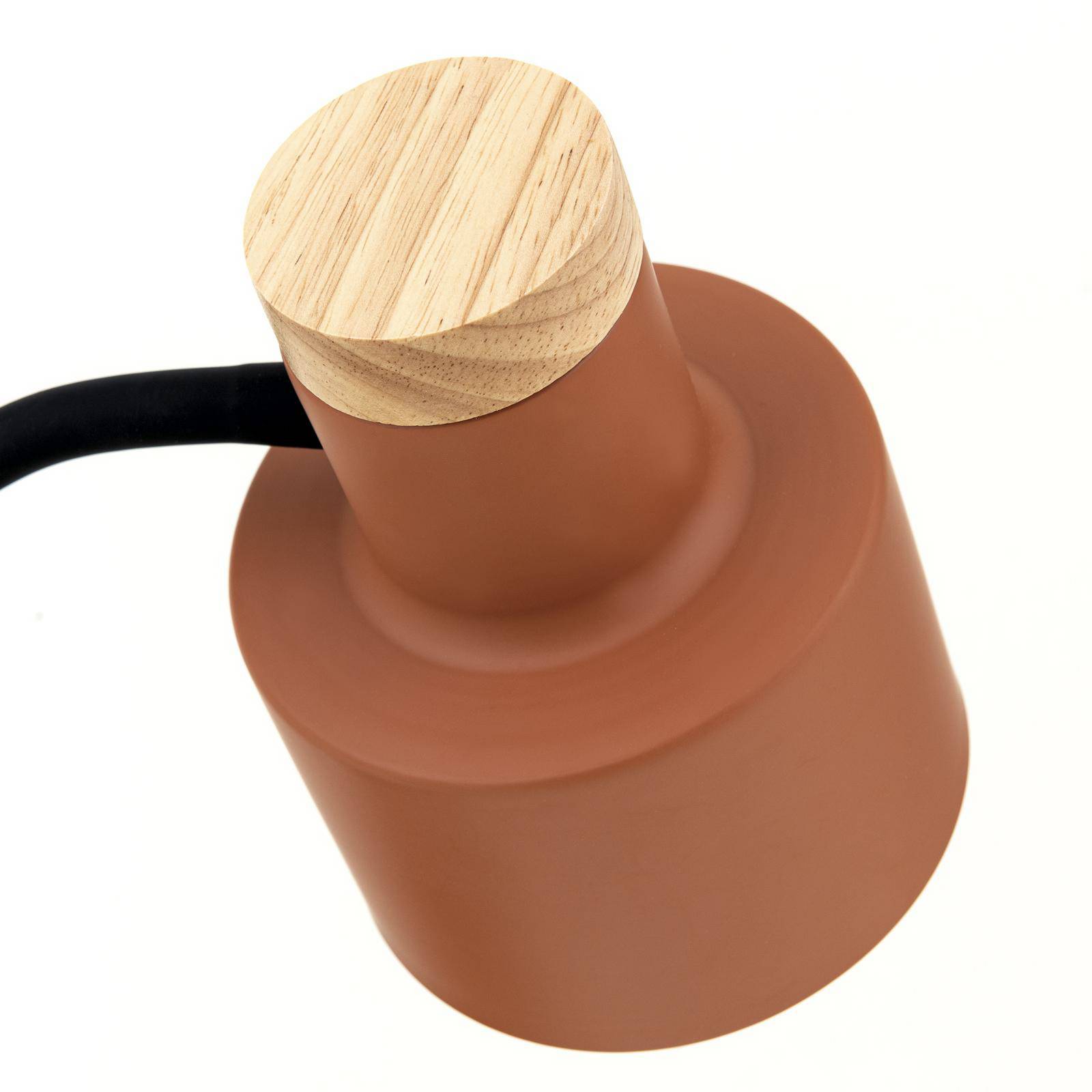 Lampa stołowa Gili, koralowa, stal, wysokość 35 cm, E27