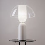 Maytoni table lamp Memory, white, height 42 cm, ceramic