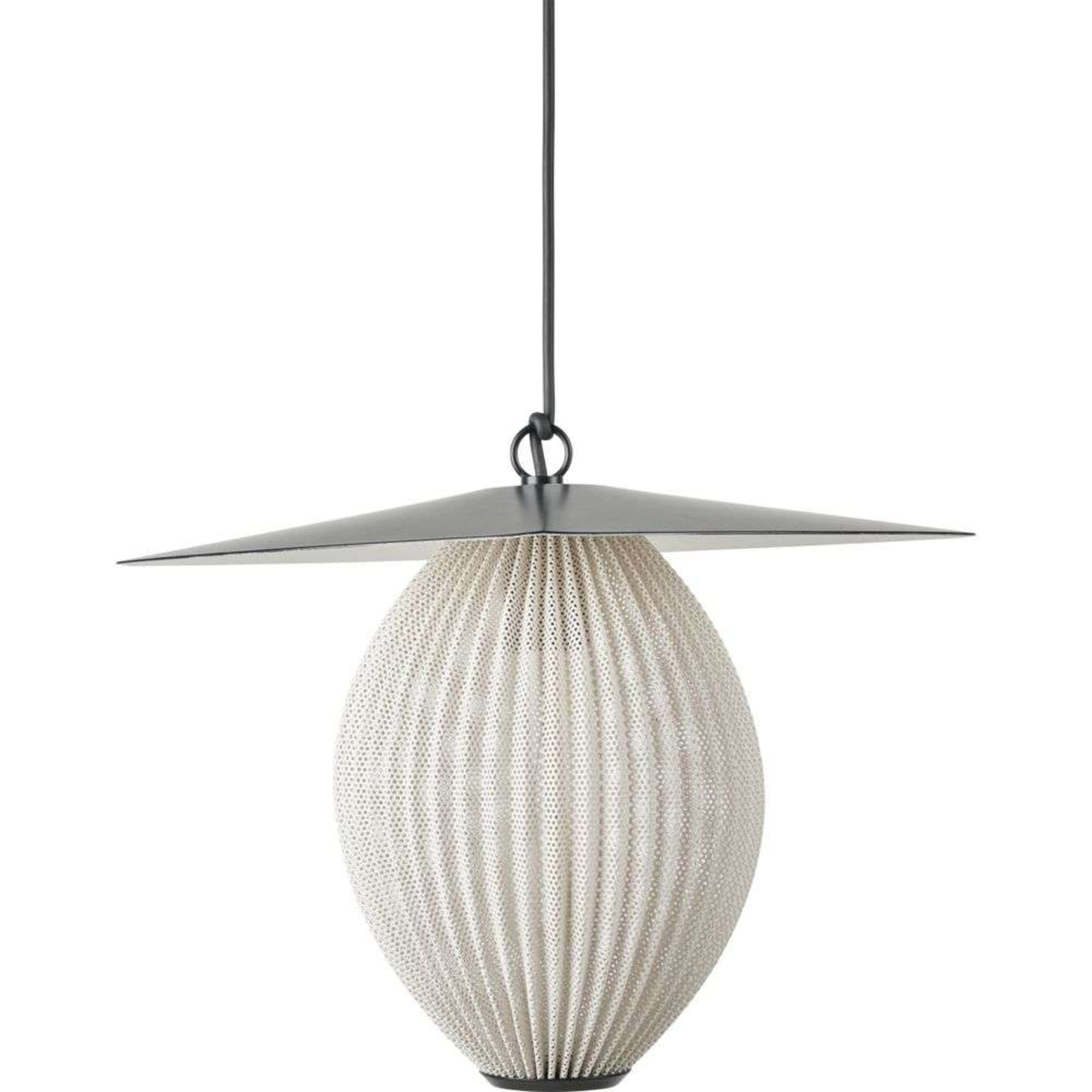 Satellite Lustră Pendul de Exterior Ø22 Cream White/Black - GUBI