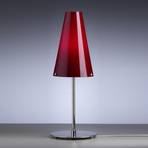 TECNOLUMEN Walter Schnepel stolní lampa, červená