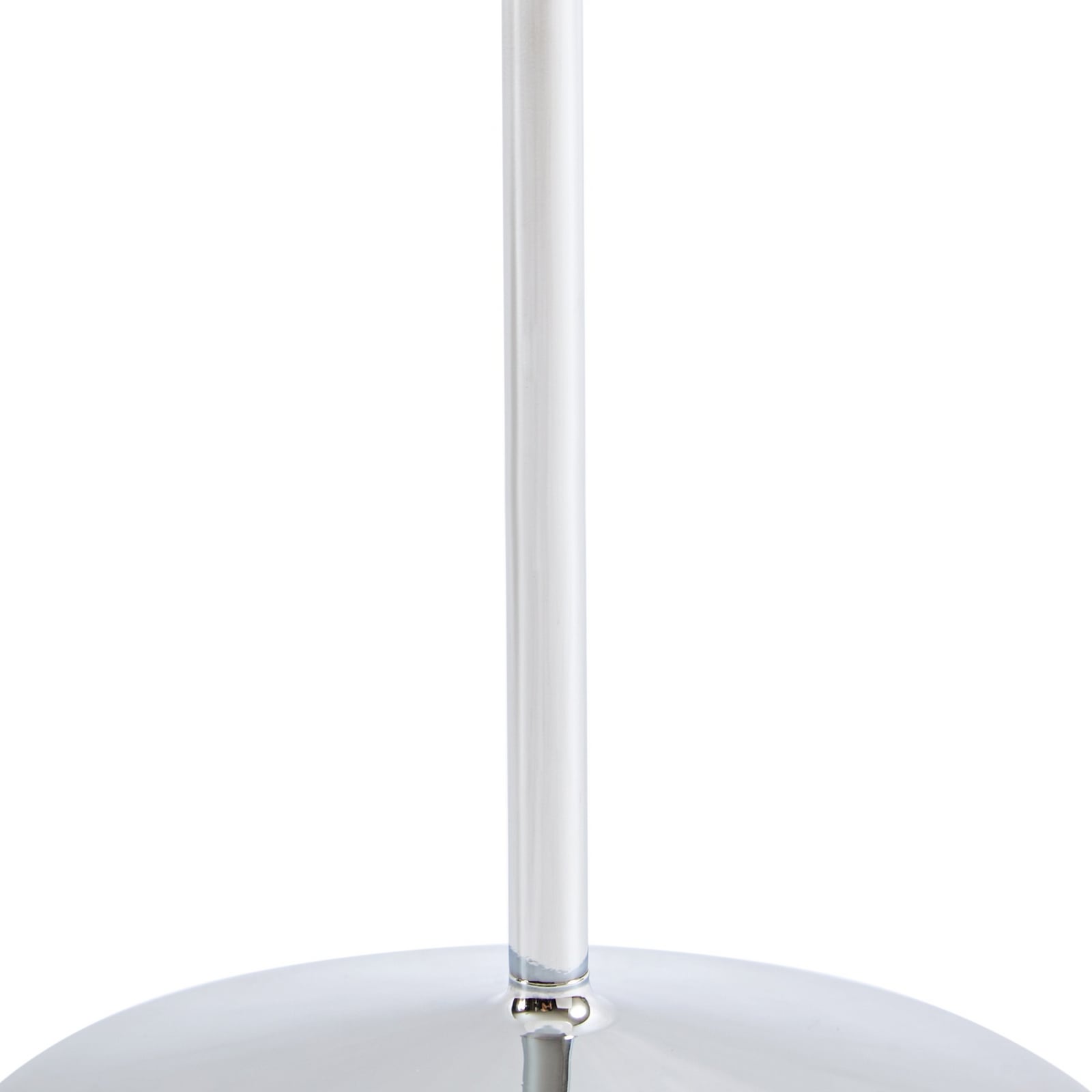 Lucande Anoria LED rechargeable table lamp, chrome/white, glass, IP44, USB