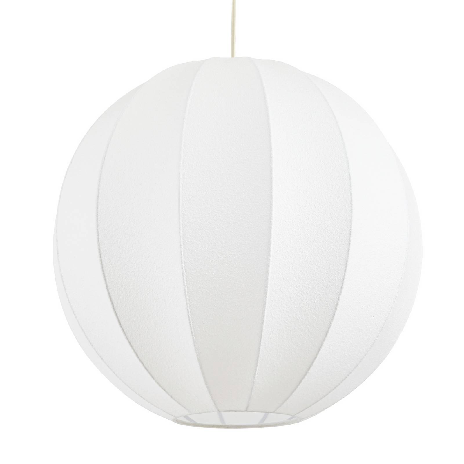 Żyrandol Nola Elovie, Ø 40 cm, 1-punktowa żarówka, kolor naturalny, tkanina
