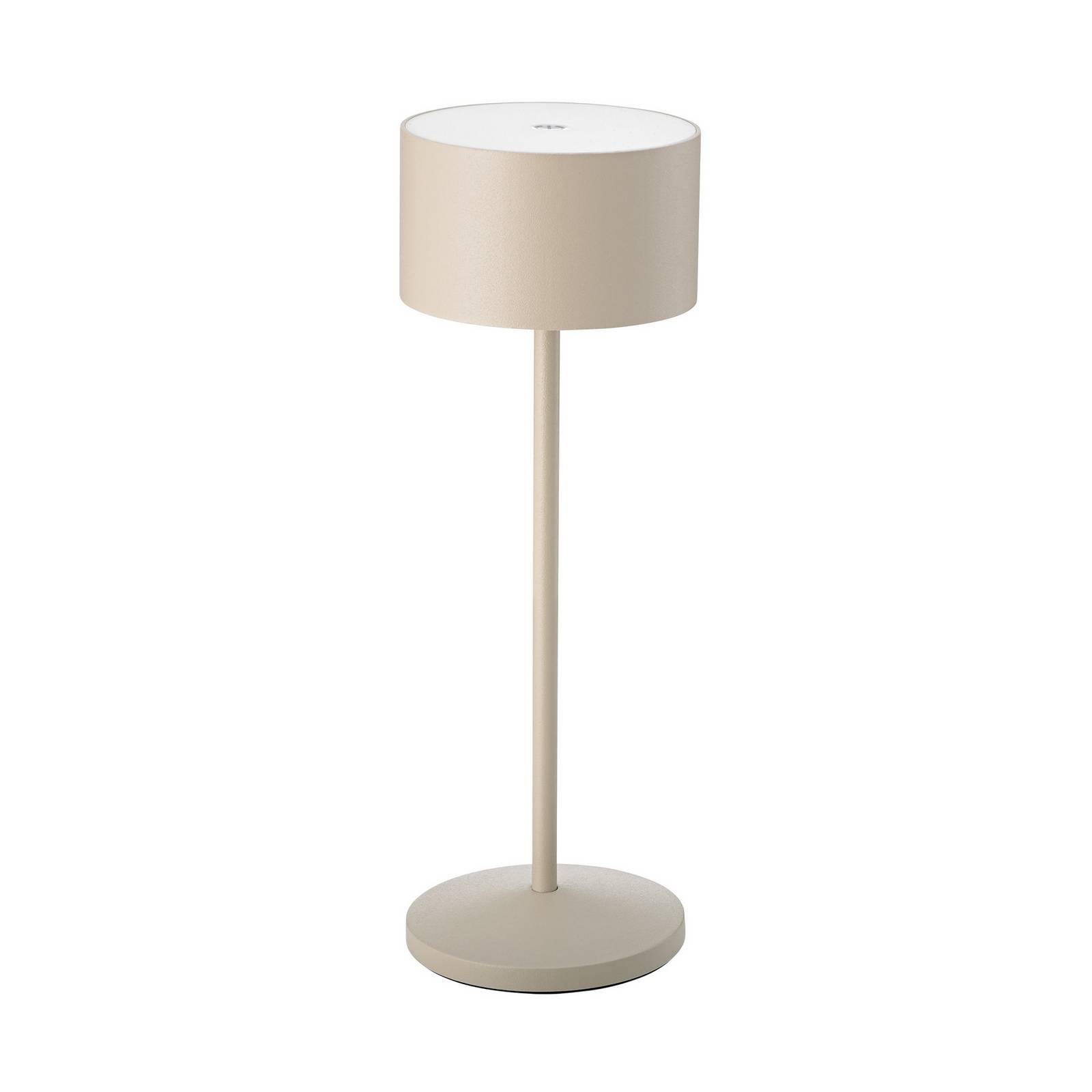 LED-Akku-Tischlampe Veluna, beige, Höhe 25 cm, IP44, dim CCT