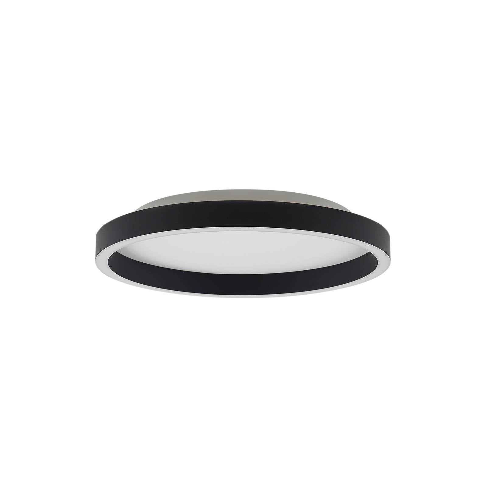 Lucande LED-Deckenleuchte Rotundo, Ø 40 cm, schwarz, dimmbar