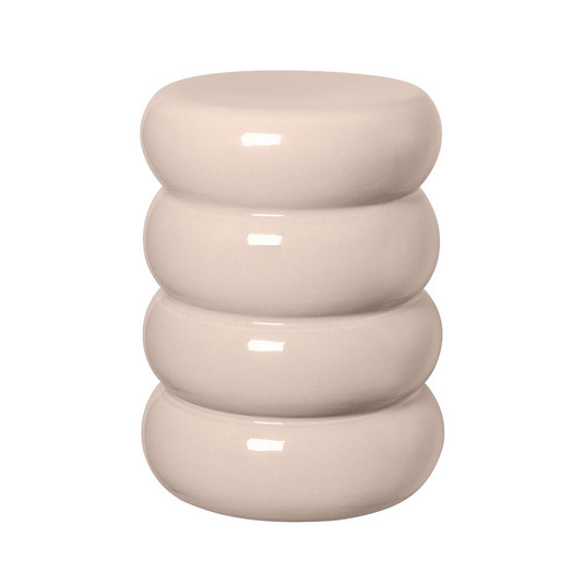 Toru Ceramic Stołek Round Lily Biały - Blomus
