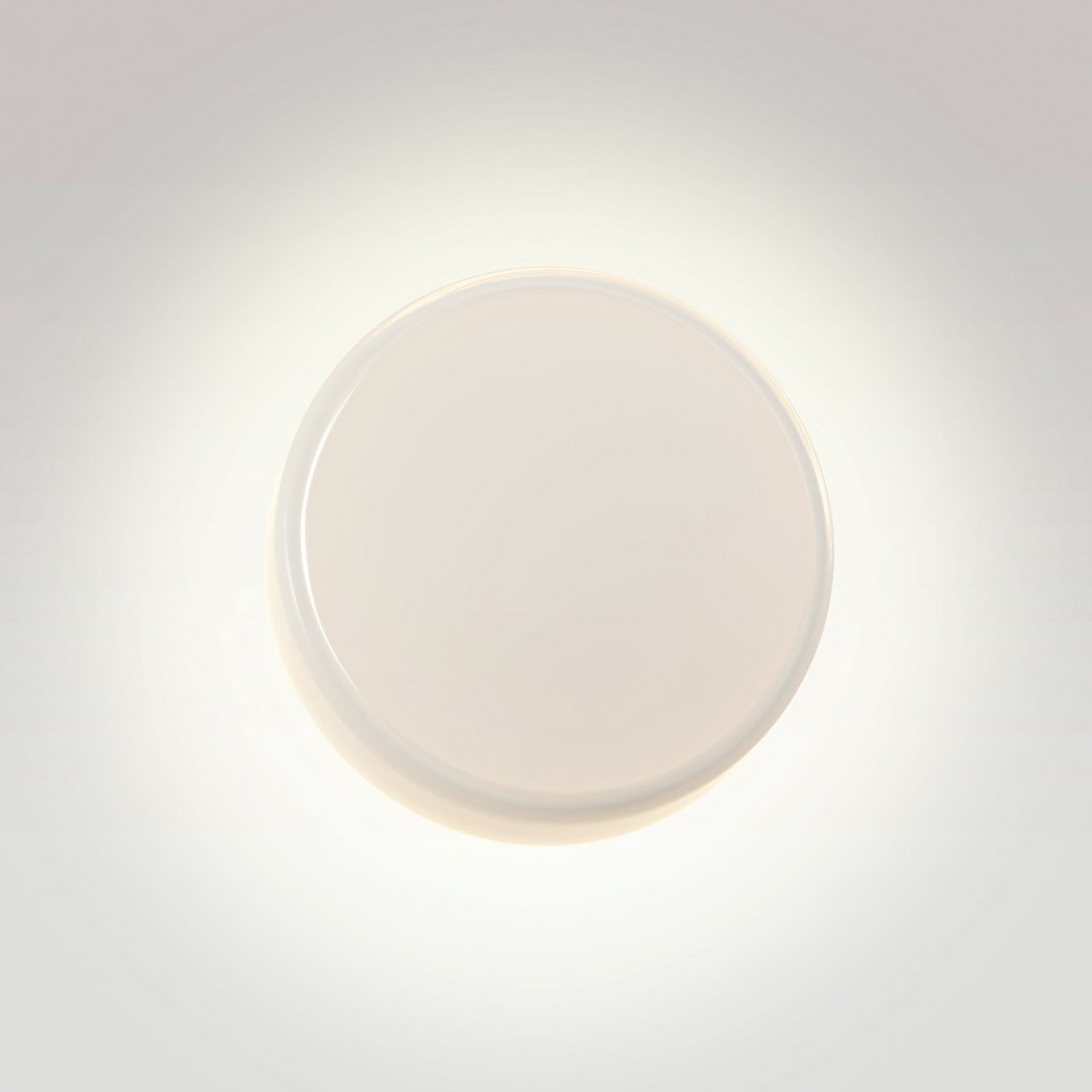 MARSET LED wandlamp Caramel, opaal, Ø 28 cm, TRIAC, glas