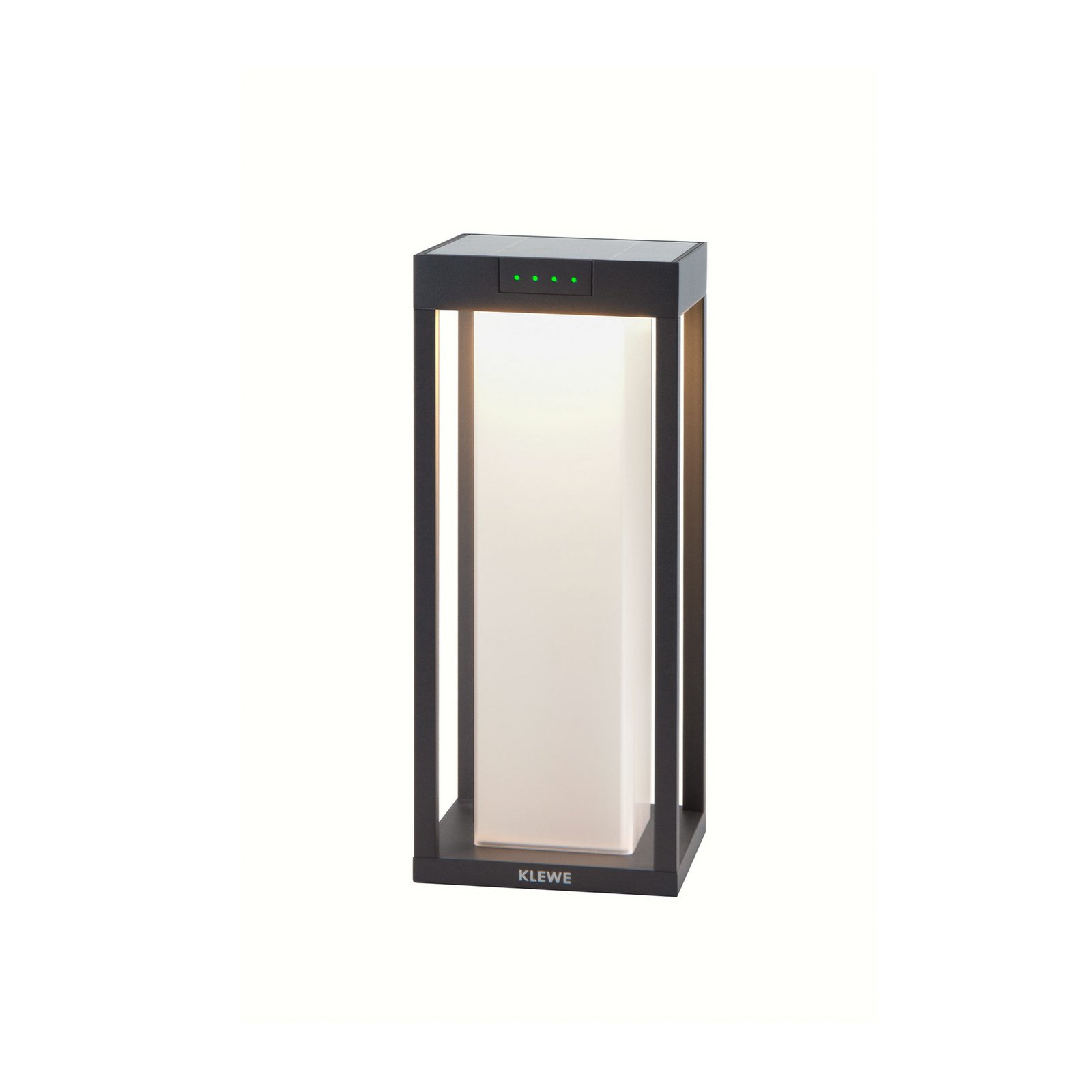 KLEWE Candeeiro solar LED RADIA MINI MOON, antracite, 35 cm, IP65